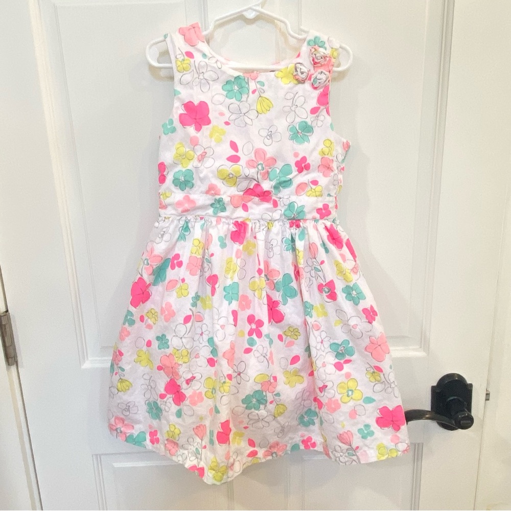 Carters floral sleeveless dress 6X